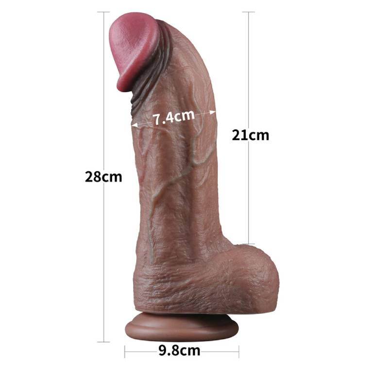 Lovetoy Nature Cock 11 inch Size XXL Dương Vật Giả Silicon Bạch Kim Siêu To Khủng